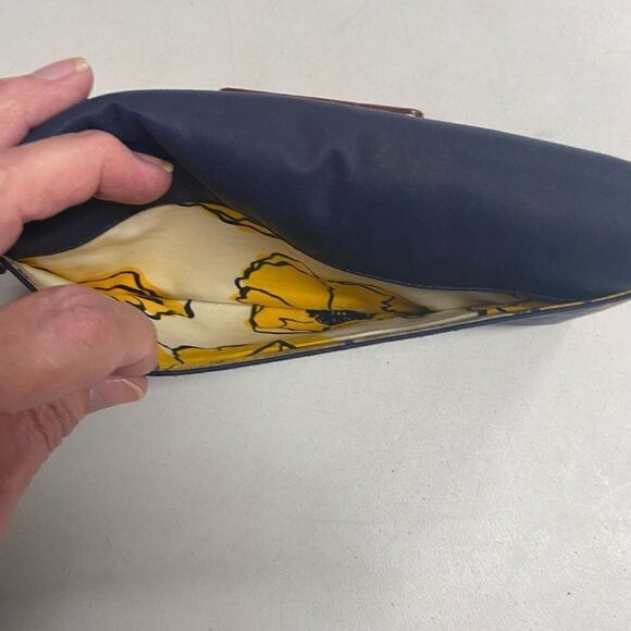 KATE SPADE Women’s Wallet P091 Blue Tan Yellow 4X7.5 With Checkbook Holder - Picture 8 of 15